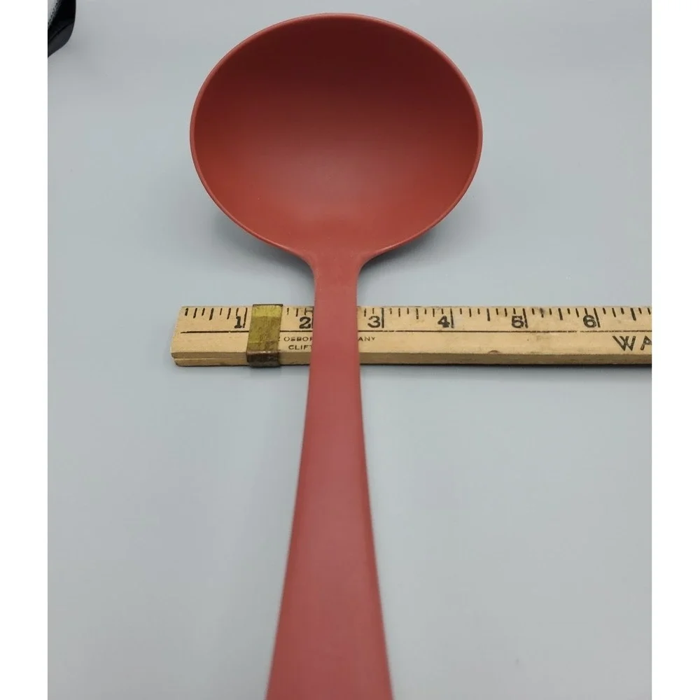 KitchenAid Red Ladle‎ Server Large Oval Heat Resistant Non-Scratch 14